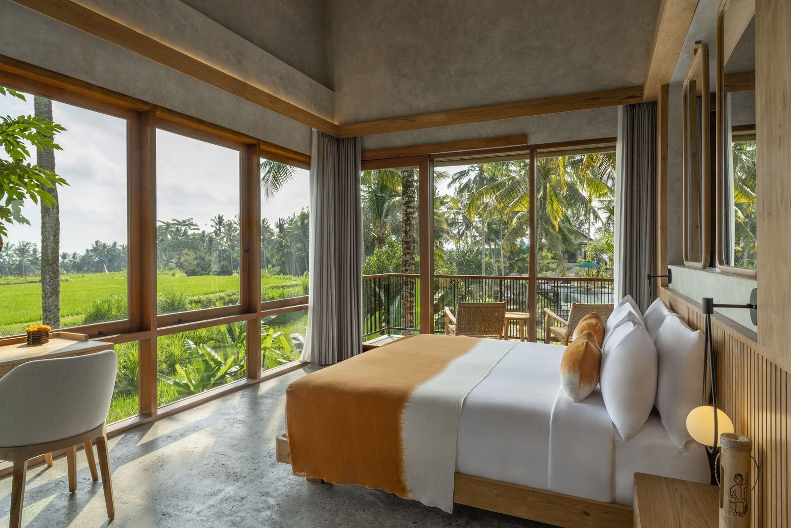 Rice Field View Duplex Pool Villa: bedroom