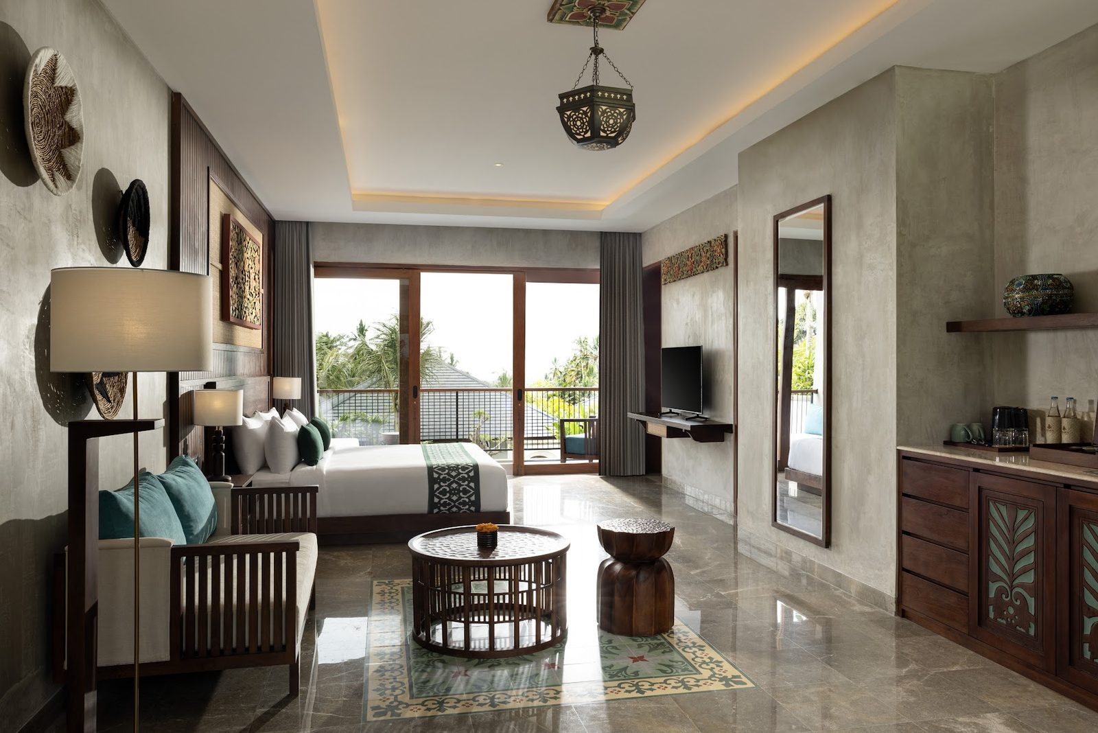 Rice Field View Corner Room: living area