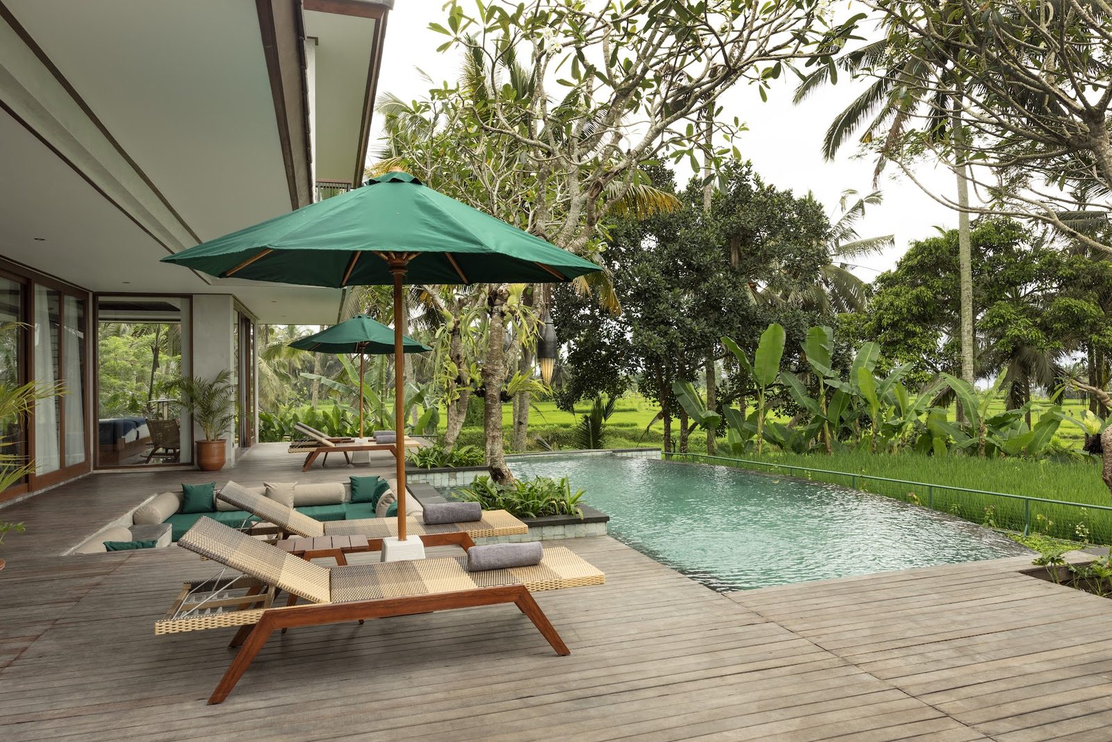 Rice Field View Three Bedroom Villa: private pool
