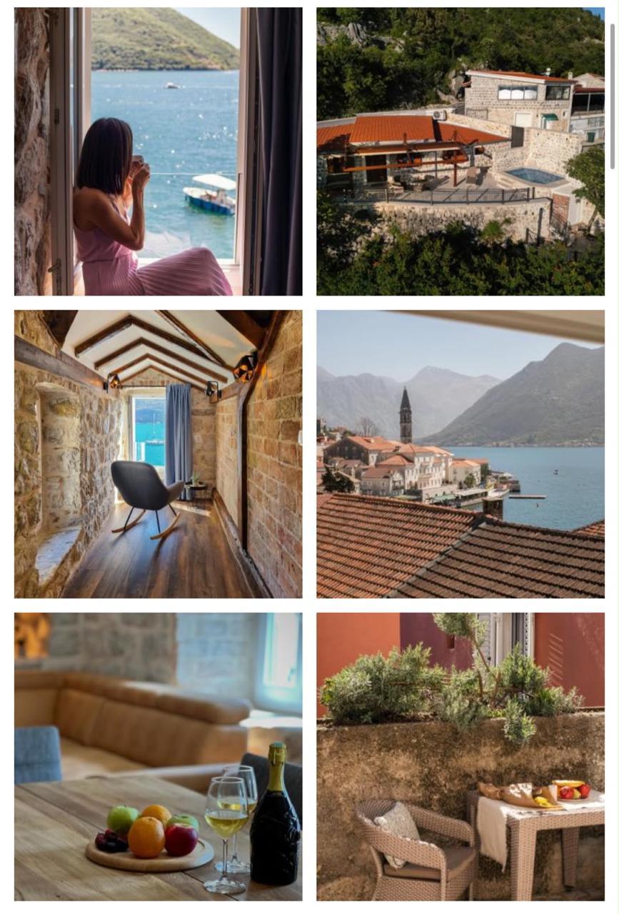 Perast Kotor Körfezi Kıyısında Konaklama · 2