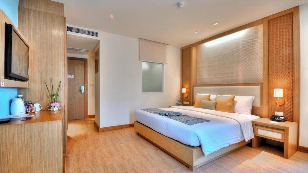 Otel odasının iç görünümü